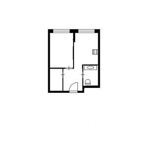 1-к квартира, на длительный срок, 37м2, 4/25 этаж