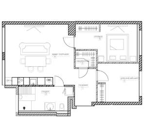 2-к квартира, на длительный срок, 62м2, 2/3 этаж