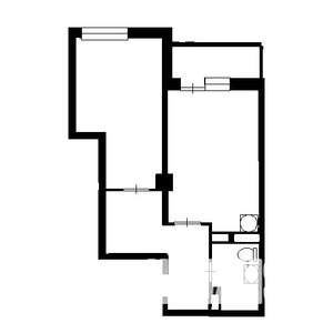 1-к квартира, на длительный срок, 45м2, 21/22 этаж