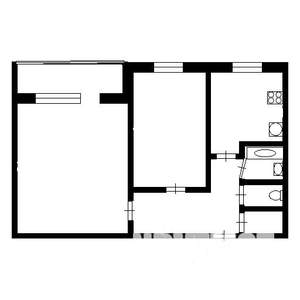 2-к квартира, на длительный срок, 48м2, 4/9 этаж