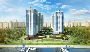 Студия квартира, на длительный срок, 31м2, 23/25 этаж