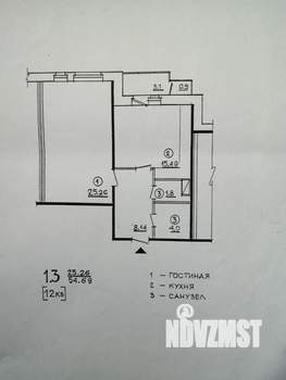 1-к квартира, на длительный срок, 55м2, 6/16 этаж