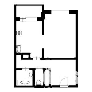 1-к квартира, на длительный срок, 43м2, 12/12 этаж