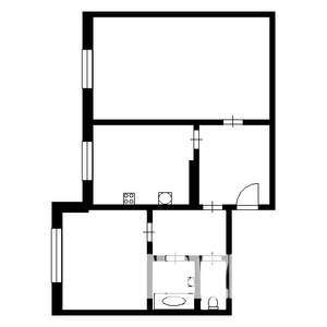 2-к квартира, на длительный срок, 51м2, 1/10 этаж