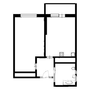 1-к квартира, на длительный срок, 36м2, 5/17 этаж