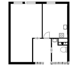 1-к квартира, на длительный срок, 40м2, 6/8 этаж