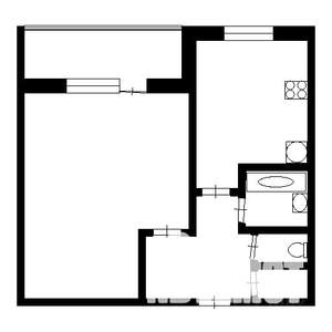 1-к квартира, на длительный срок, 36м2, 6/12 этаж