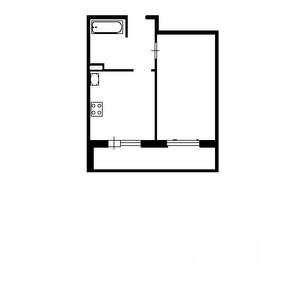 1-к квартира, на длительный срок, 36м2, 23/24 этаж