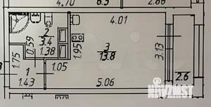 1-к квартира, на длительный срок, 20м2, 5/13 этаж