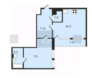 1-к квартира, на длительный срок, 65м2, 3/10 этаж