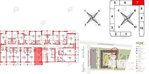 Студия квартира, на длительный срок, 26м2, 8/19 этаж