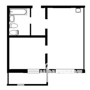 1-к квартира, на длительный срок, 40м2, 14/24 этаж