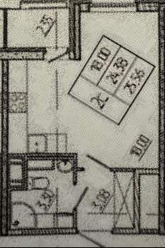 Студия квартира, на длительный срок, 25м2, 4/9 этаж