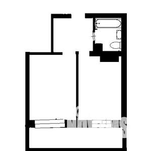1-к квартира, на длительный срок, 42м2, 3/22 этаж