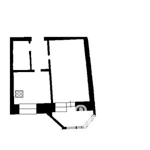 1-к квартира, на длительный срок, 37м2, 2/12 этаж