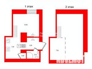 1-к квартира, на длительный срок, 35м2, 3/5 этаж