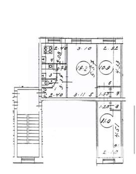 3-к квартира, на длительный срок, 56м2, 5/5 этаж
