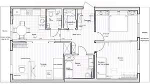 3-к квартира, на длительный срок, 77м2, 3/4 этаж