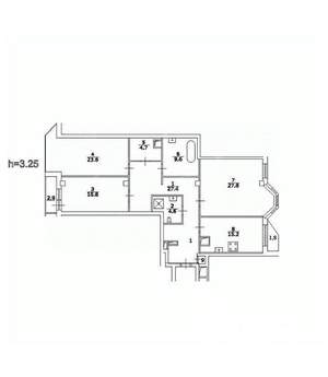 3-к квартира, на длительный срок, 130м2, 10/10 этаж