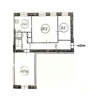 3-к квартира, на длительный срок, 77м2, 4/4 этаж