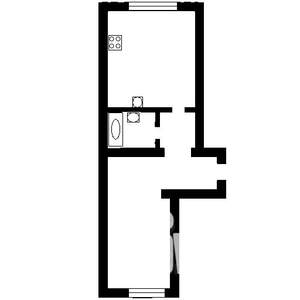 1-к квартира, на длительный срок, 39м2, 4/6 этаж