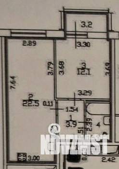 1-к квартира, на длительный срок, 42м2, 18/18 этаж