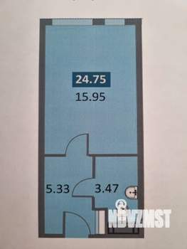 Студия квартира, на длительный срок, 25м2, 1/14 этаж