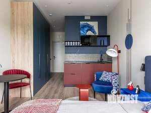 Студия квартира, на длительный срок, 27м2, 6/14 этаж