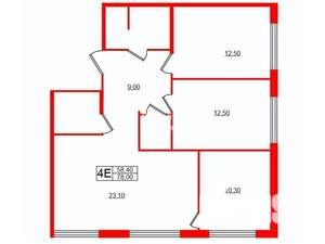3-к квартира, на длительный срок, 78м2, 2/10 этаж