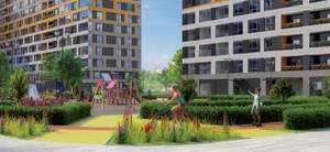 Студия квартира, на длительный срок, 40м2, 5/9 этаж