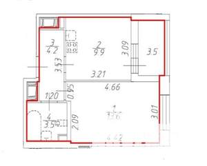 1-к квартира, на длительный срок, 31м2, 9/12 этаж