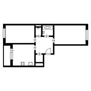 2-к квартира, на длительный срок, 65м2, 22/24 этаж