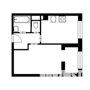 1-к квартира, на длительный срок, 42м2, 4/9 этаж