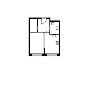 1-к квартира, на длительный срок, 38м2, 12/25 этаж