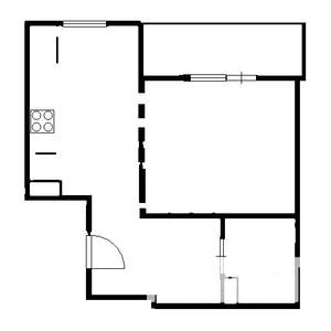 1-к квартира, на длительный срок, 43м2, 5/6 этаж