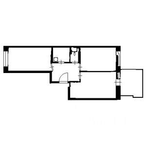 2-к квартира, на длительный срок, 60м2, 6/16 этаж
