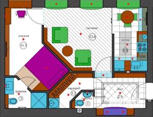 2-к квартира, на длительный срок, 45м2, 2/5 этаж