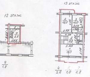 2-к квартира, на длительный срок, 66м2, 12/13 этаж