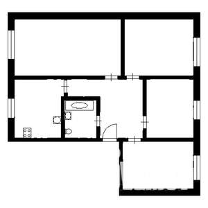 4-к квартира, на длительный срок, 48м2, 3/5 этаж