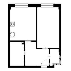 1-к квартира, на длительный срок, 50м2, 5/6 этаж