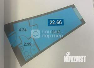 Студия квартира, на длительный срок, 22м2, 4/13 этаж