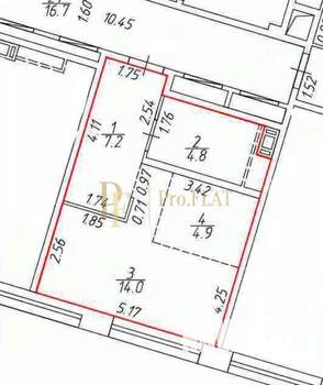 1-к квартира, на длительный срок, 31м2, 7/7 этаж