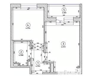 1-к квартира, на длительный срок, 32м2, 4/5 этаж