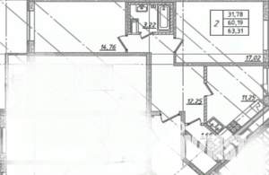 2-к квартира, на длительный срок, 60м2, 14/24 этаж