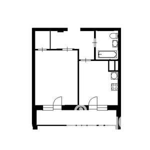 1-к квартира, на длительный срок, 39м2, 5/23 этаж