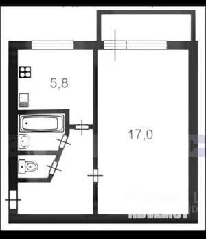 1-к квартира, на длительный срок, 30м2, 2/5 этаж
