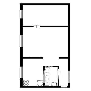 2-к квартира, на длительный срок, 46м2, 5/5 этаж