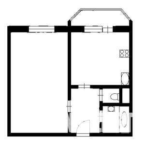 1-к квартира, на длительный срок, 43м2, 13/15 этаж