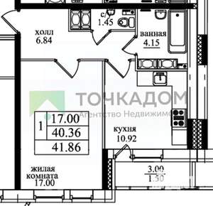 1-к квартира, на длительный срок, 40м2, 25/28 этаж