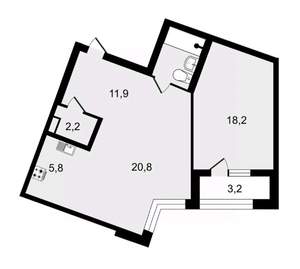 2-к квартира, на длительный срок, 66м2, 8/9 этаж